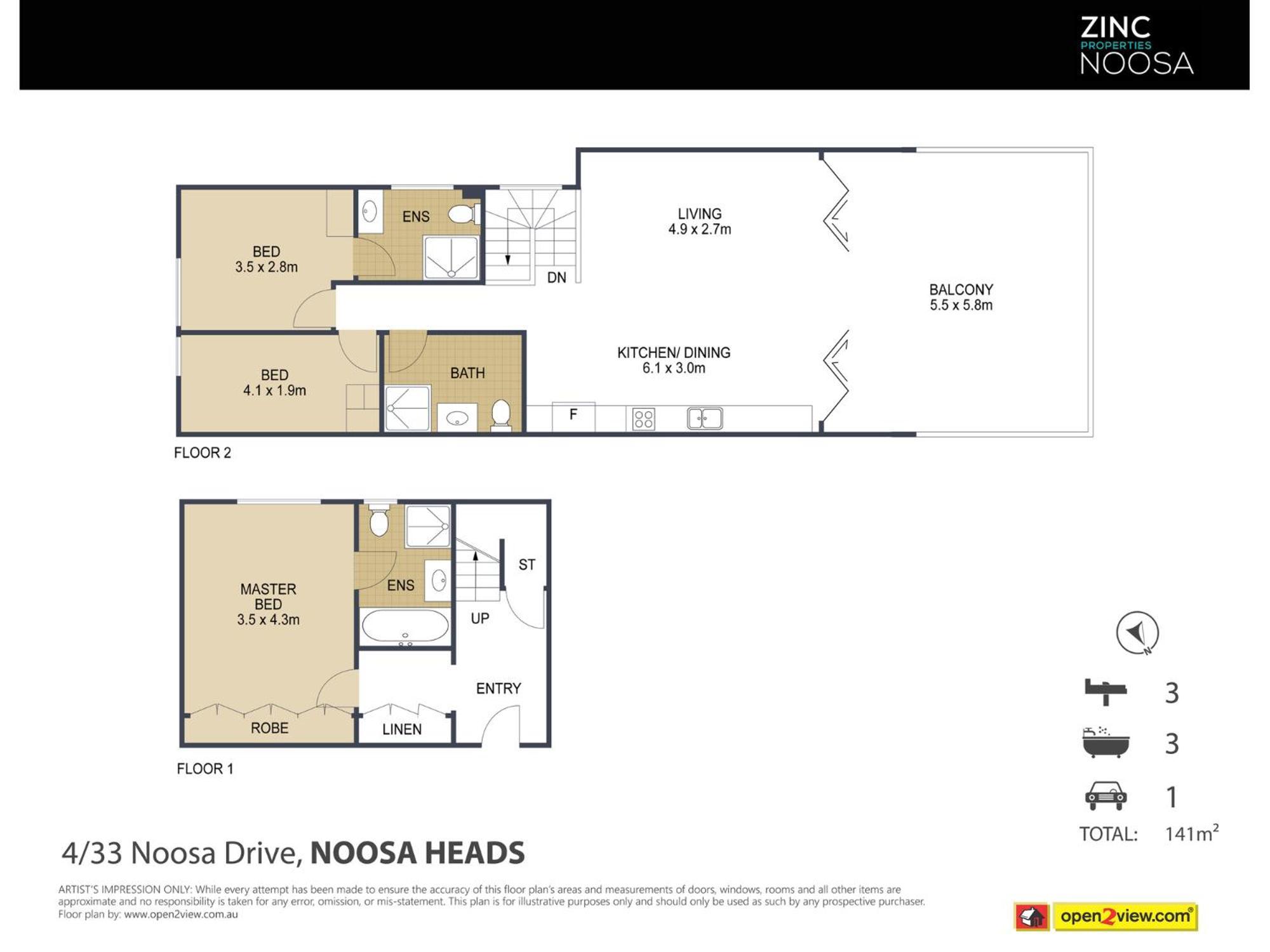 Apartment Views 4 Drive 33 Stylish Coastal Retreat *